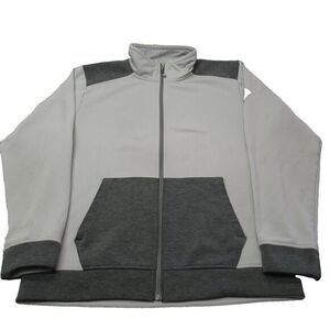 The North Face Jacket Mens Large Brown‎ Wool Shoulder Pockets Full Zip Outdoor *